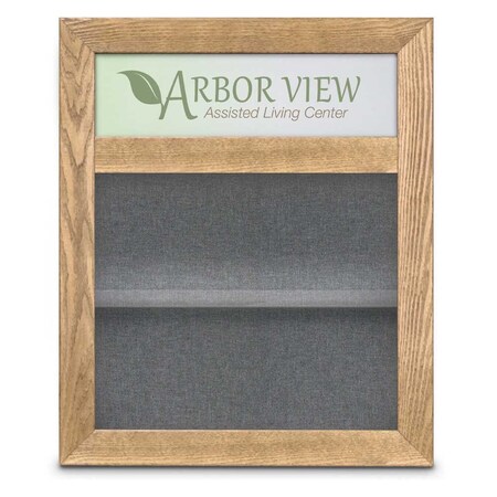 United Visual Products Outdoor Enclosed Combo Board, 42"x32", Bronze Frame/Black & Cinnabar UVCB4232ODBZ-BLACK-CINNABA